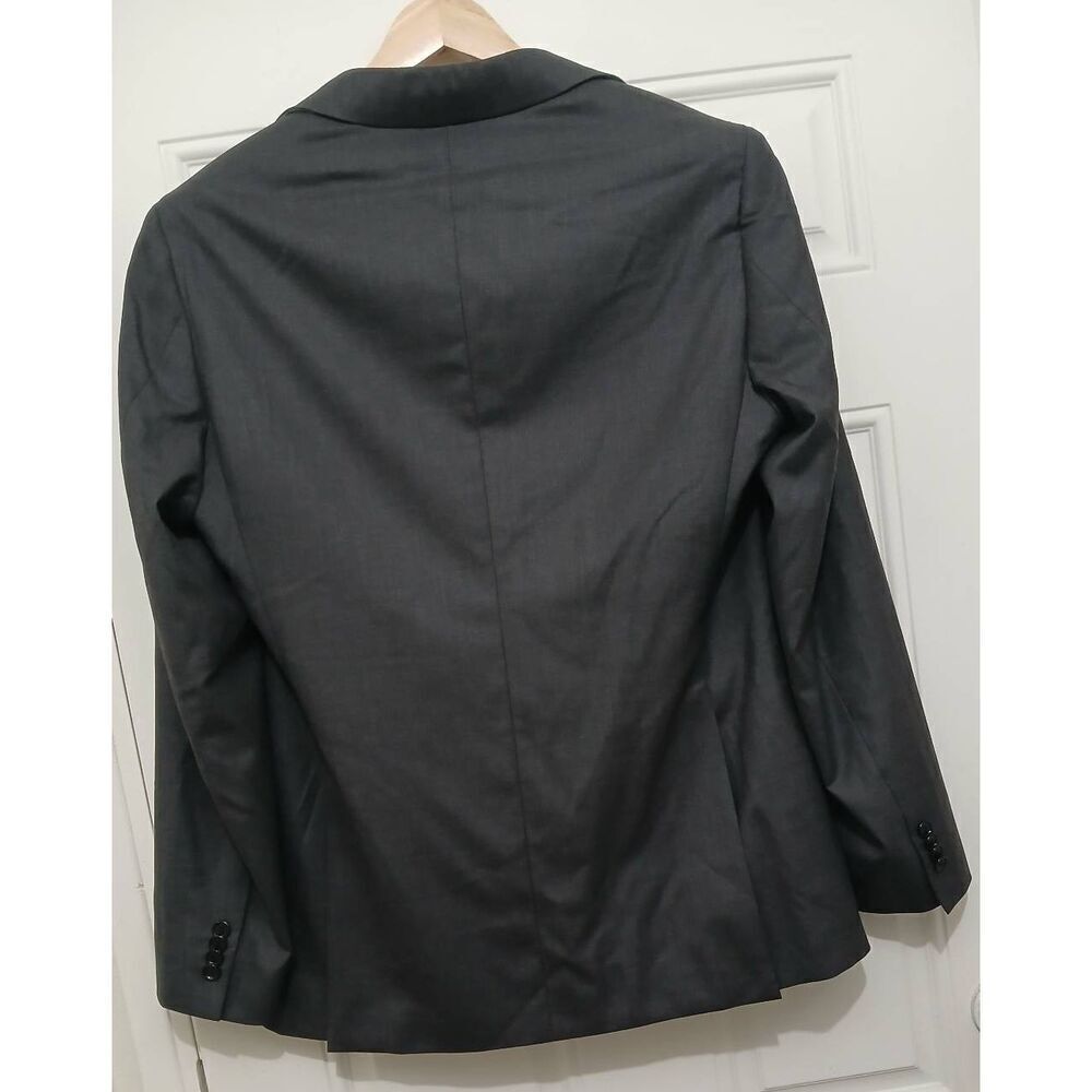 Indochino mens 40R wool cashmere LUXURY blazer jacket dark gray 2 button - Picture 8 of 8